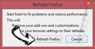 MPC Cleaner virus Firefox reset confirm