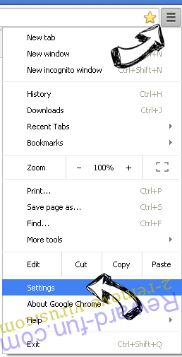 Mytab.club Chrome menu