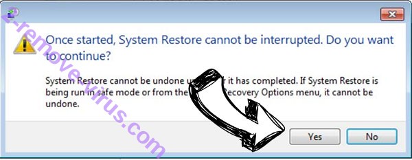Rryy Ransomware removal - restore message