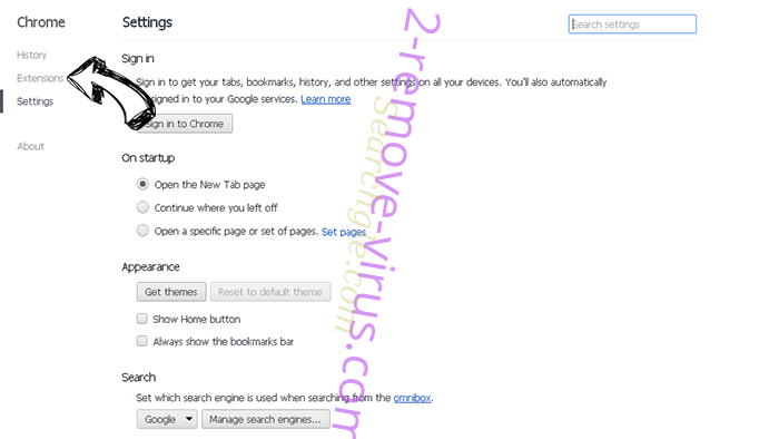 SocialNewPage Chrome settings