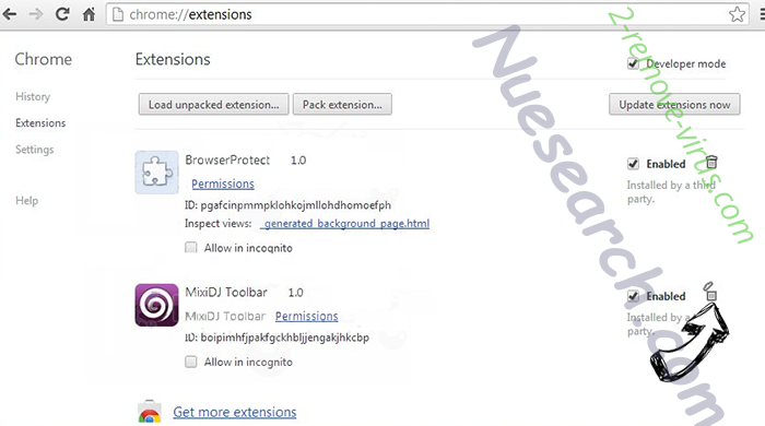 PowerfulSearch.net Chrome extensions remove