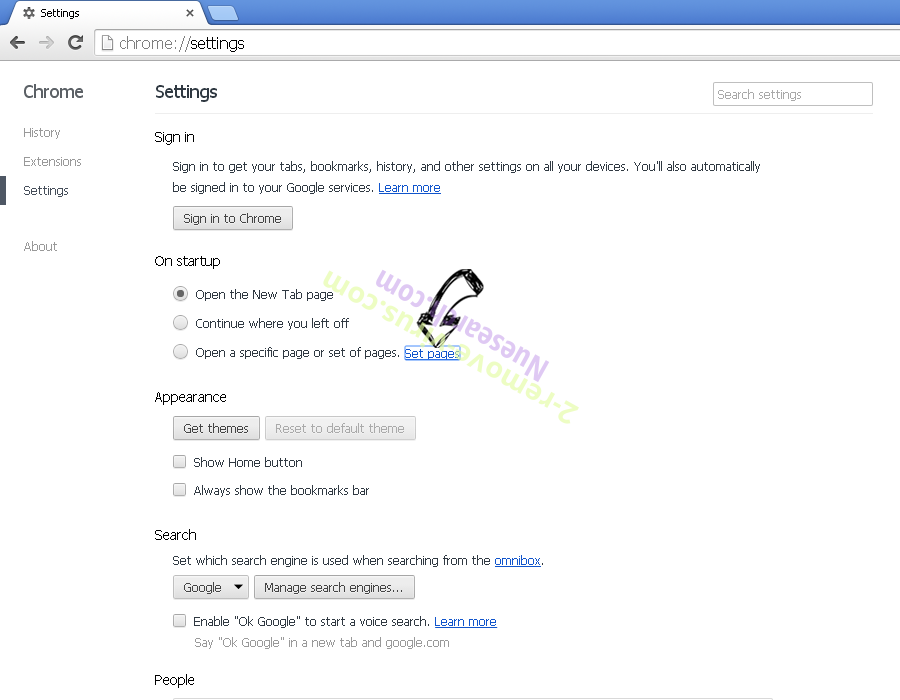 Search.friendlysocket.com Chrome settings