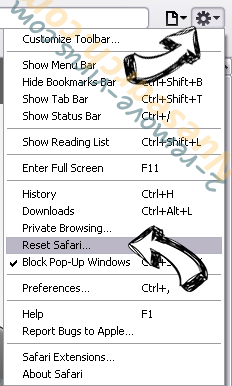 Shield-fordesktop.com Safari reset menu