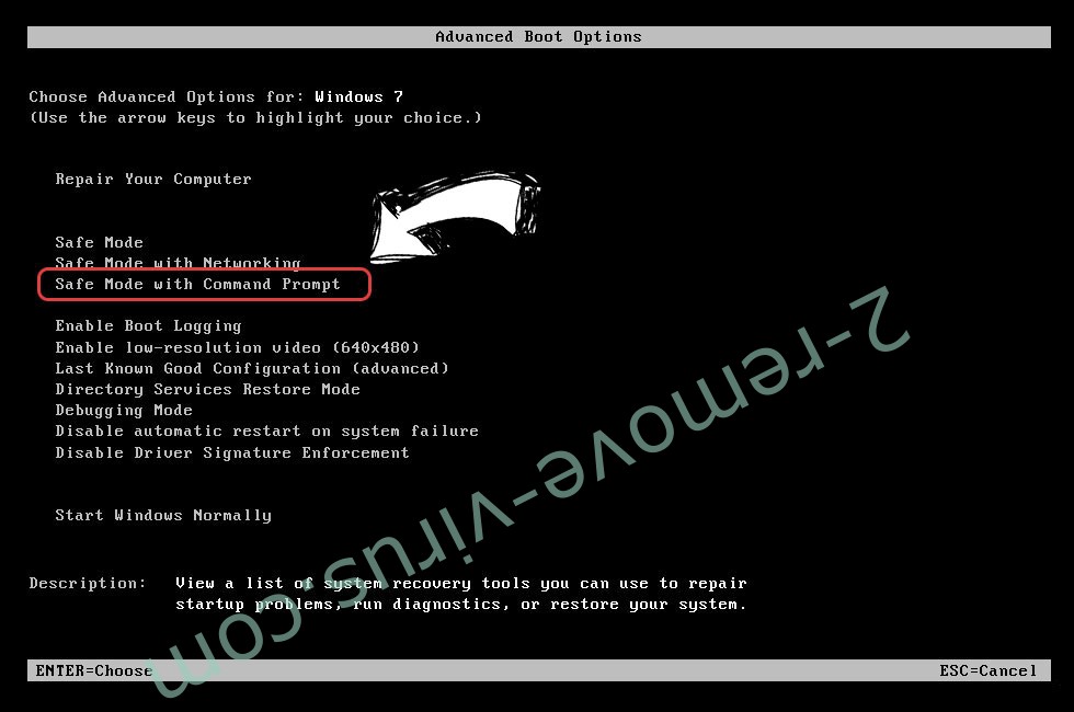 Windows boot menu - command prompt