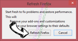 Tech Support Scam virus Firefox reset confirm