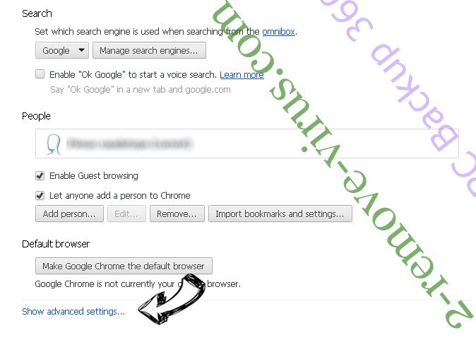 Xa.xayescloud.com Chrome settings more