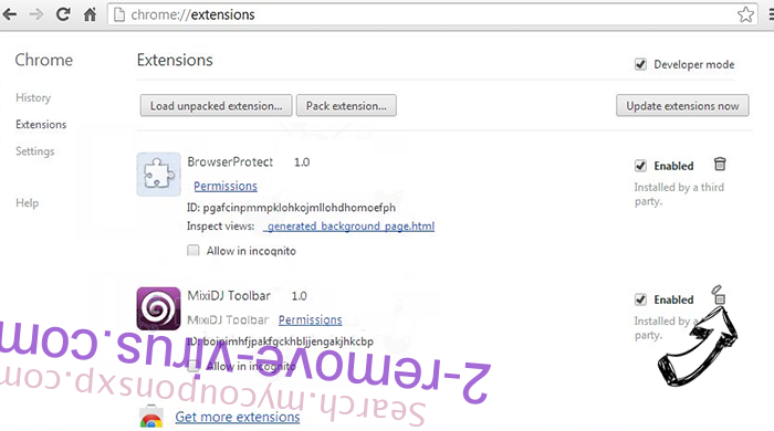 ExactSearch.org Chrome extensions remove