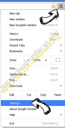 Centrumbook.com ads Chrome menu