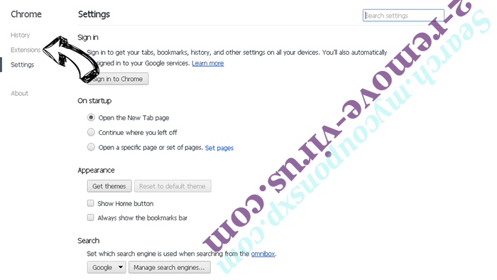 Get News Instantly redirect virus Chrome settings