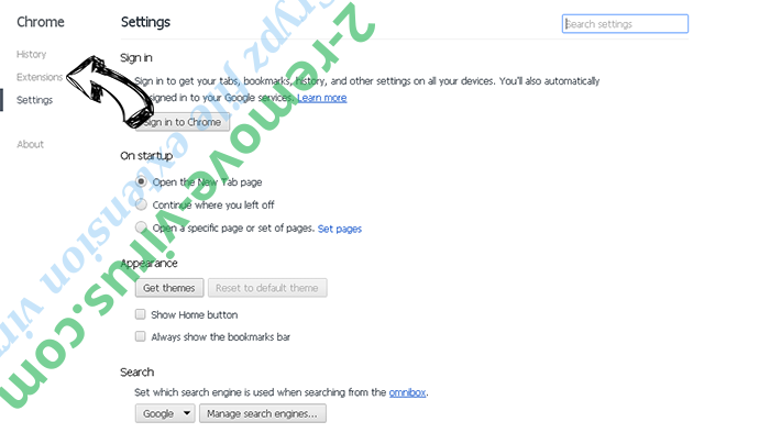 Crypz file extension virus Chrome settings