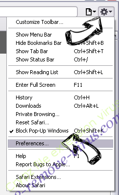 2345.COM virus Safari menu