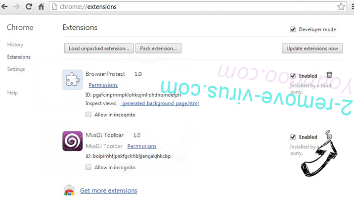 Search.browsertoolbox.com Chrome extensions remove