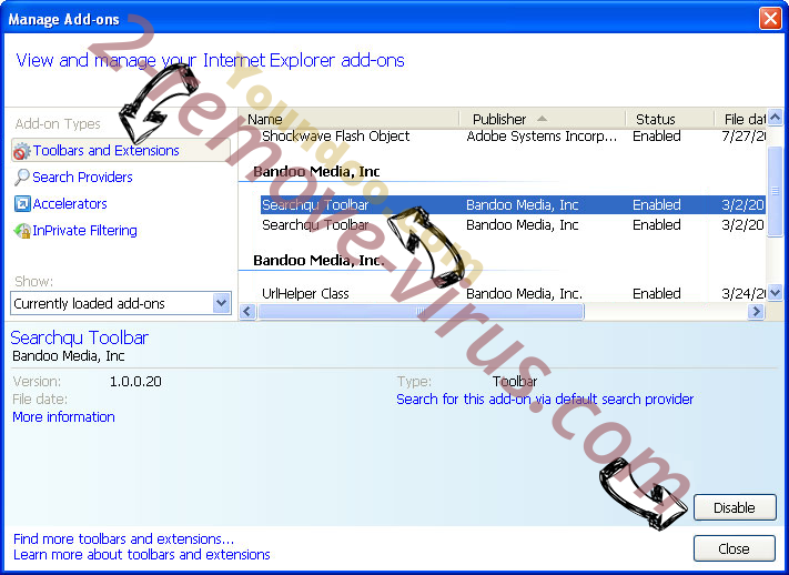 Fulltabsearch.com IE toolbars and extensions