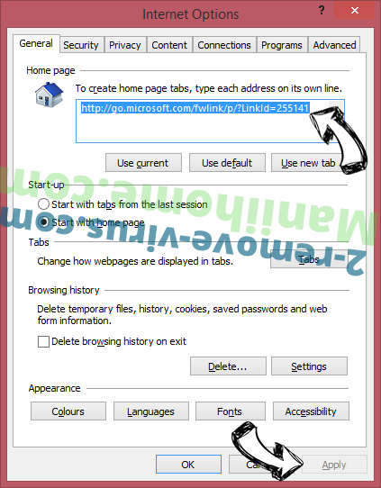 Secure Search Virus IE toolbars and extensions