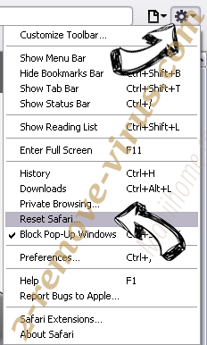 Pc.avdesktop.com Safari reset menu