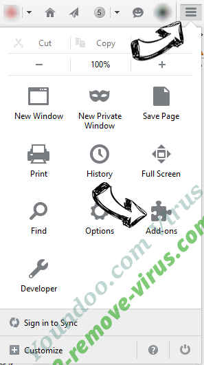 Youndoo.com Virus Firefox add ons