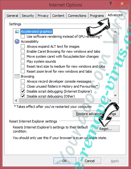 Youndoo.com Virus IE reset browser