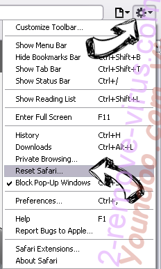 Youndoo.com Virus Safari reset menu