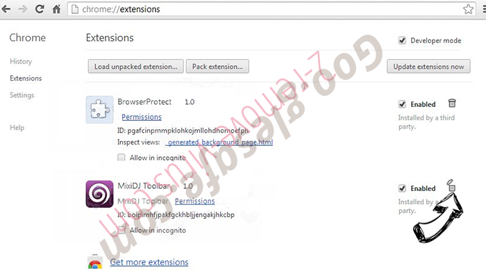 Alpha Shoppers Virus Chrome extensions remove