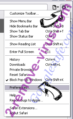 Alpha Shoppers Virus Safari menu