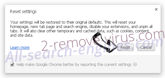 All-search-engines.com Chrome reset