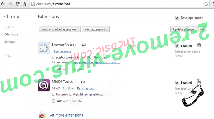 Pcbooster.biz Chrome extensions remove