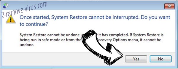 Poteston ransomware removal - restore message