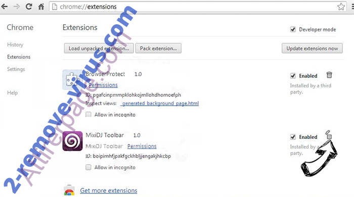 Search.funcybertabsearch.com verwijderen Chrome extensions remove