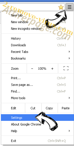 Search.funcybertabsearch.com Chrome menu