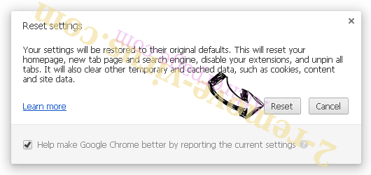Search.funcybertabsearch.com verwijderen Chrome reset
