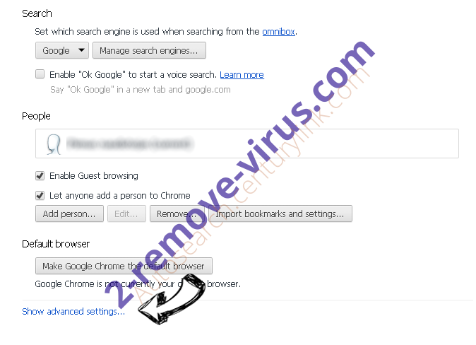 Trusted-check.xyz Ads Chrome settings more
