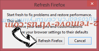 NetworkImagine Adware Firefox reset confirm