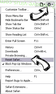 ConsoleControl Adware Safari reset menu