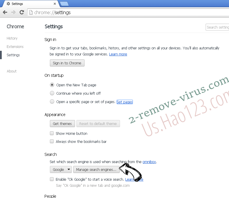 Search.razoss.com Chrome extensions disable