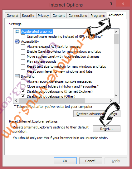 Centurylink.net IE reset browser