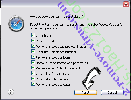 Us.Hao123.com Safari reset