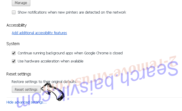 Chrome Security Warning Scam Chrome advanced menu