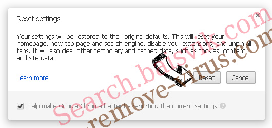 Verwijderen McAfee: SECURITY ALERT POP-UP Scam Chrome reset