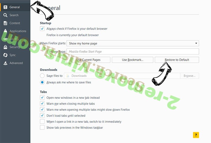 Microsoft Font Pack Was Not Found Scam Firefox reset confirm