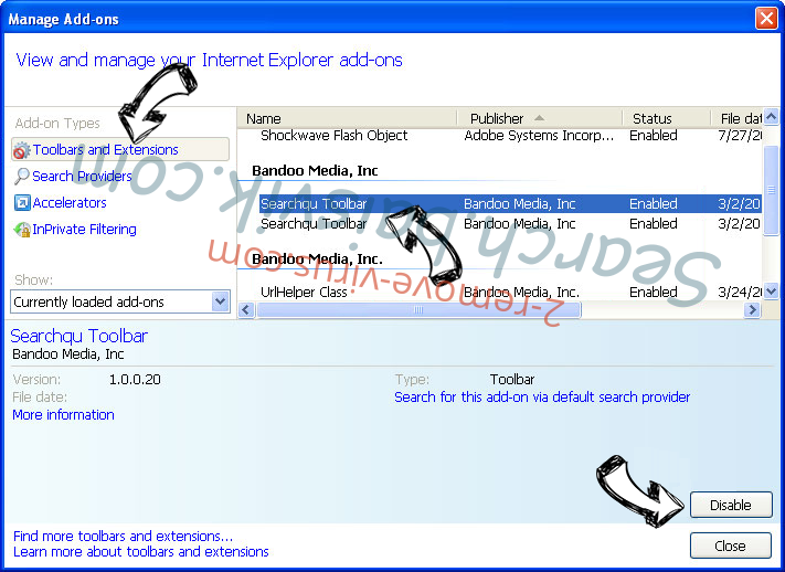 Verwijderen McAfee: SECURITY ALERT POP-UP Scam IE toolbars and extensions