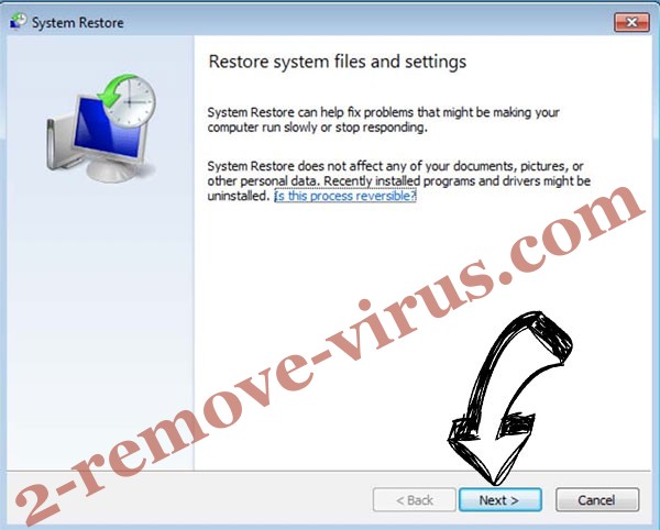 Get rid of Vfgj ransomware - restore init