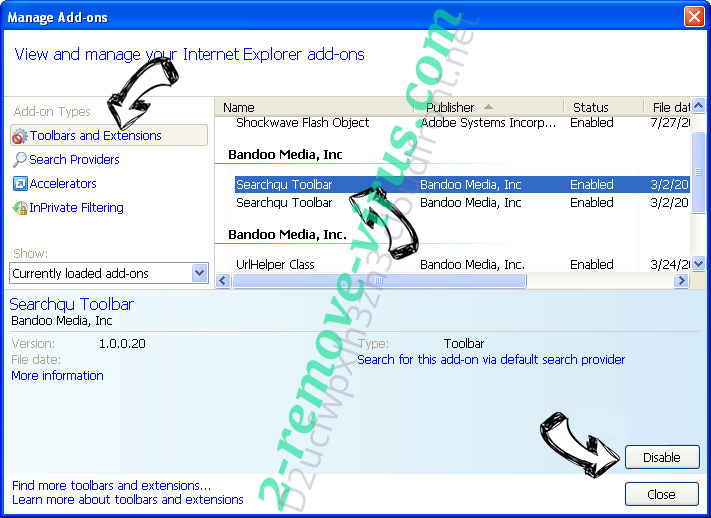 Search-nowlive700.com IE toolbars and extensions