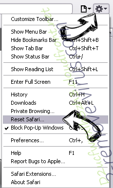 Googlesaerch.ru Safari reset menu