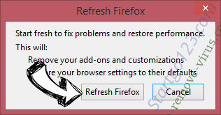 Vipasana Virus Firefox reset confirm