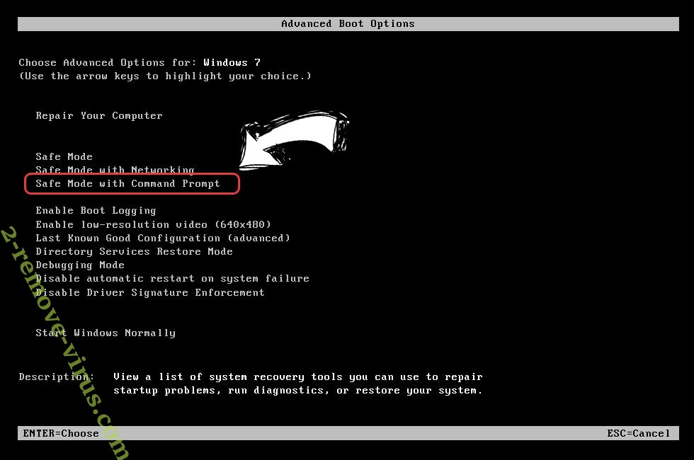 Windows boot menu - command prompt