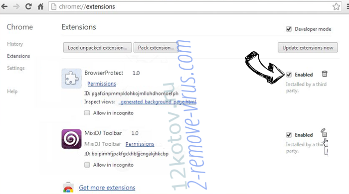 12kotov.ru Chrome extensions disable