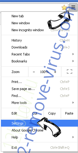 OnlinePrivacyManager Chrome menu