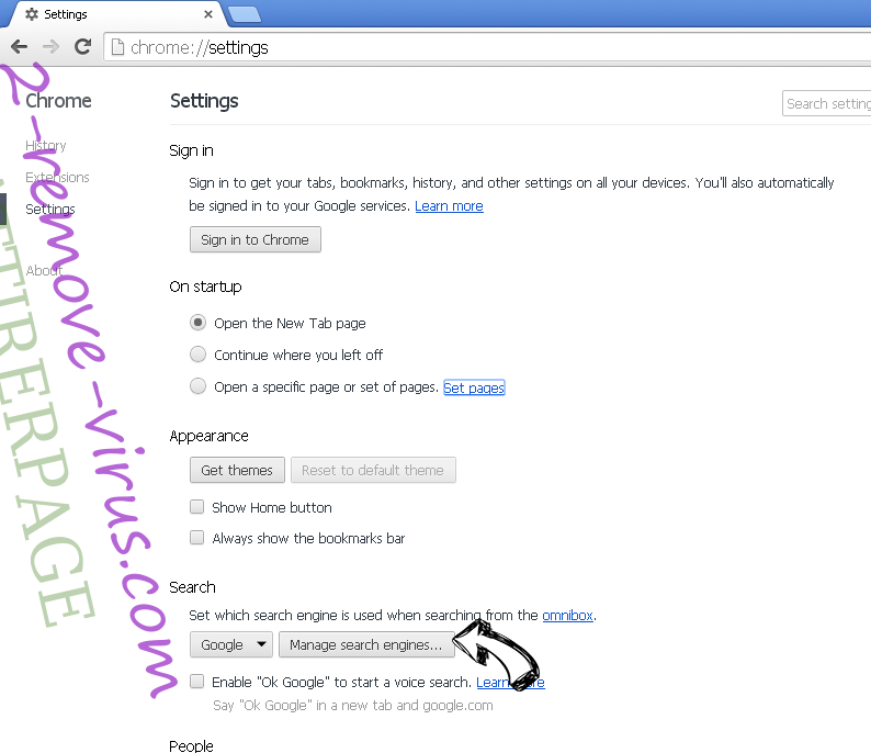 Myway Hijacker Chrome extensions disable