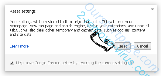 Search.djinst.com entfernen Chrome reset