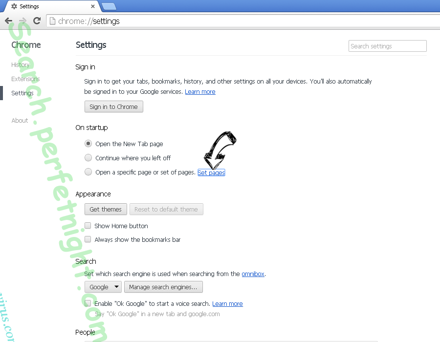 Web Companion Chrome settings